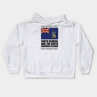 Flag of South Georgia and the South Sandwich Islands Kids Hoodie